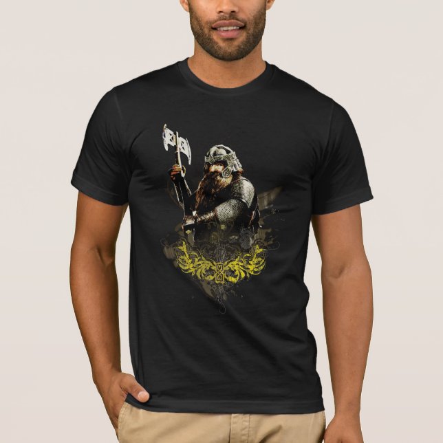 GIMLI™ med Ax Vector Collage Tee Shirt (Framsida)