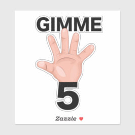 Gimme 5 klistermärken