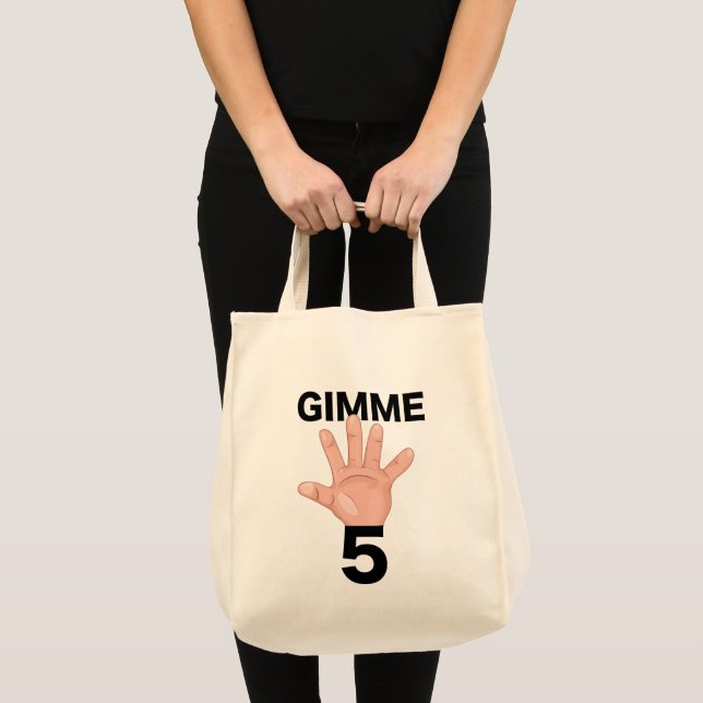 Gimme 5 tygkasse (Framsida (produkt))