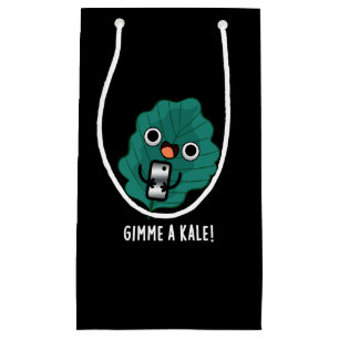Gimme A Kale Funny Veggie Pun Mörk BG