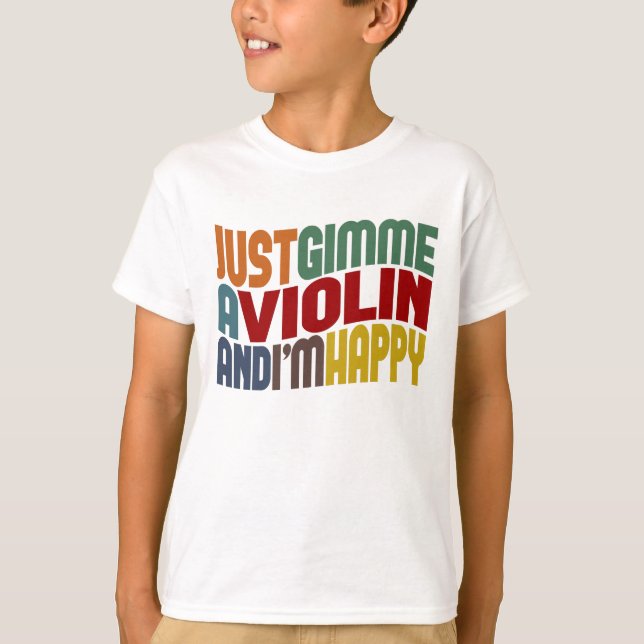 Gimme A Violin T-shirt (Framsida)