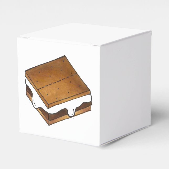 Gimme är mer! Homemade Campfire Camp Smores Presentaskar (Framsidan Sidan)