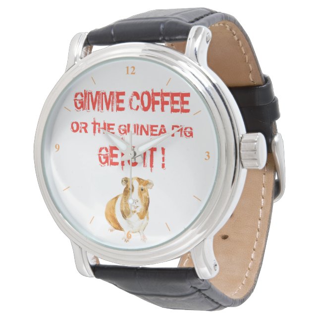 Gimme Coffee! Armbandsur (Vinklad)