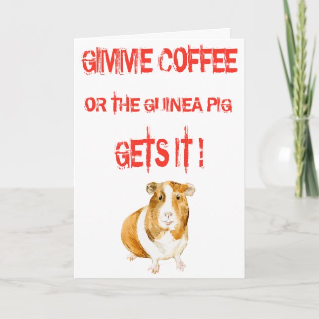 Gimme Coffee! Kort (Framsida)