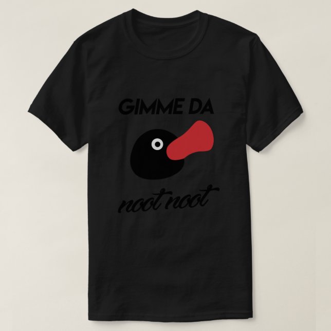 Gimme da noot noot - Pingu Classic T Shirt (Design framsida)