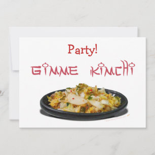 Gimme Kimchi Kimchi Älskare Inbjudningar