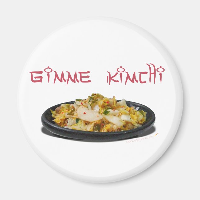 Gimme Kimchi Kimchi Älskare Magnet (Framsidan)