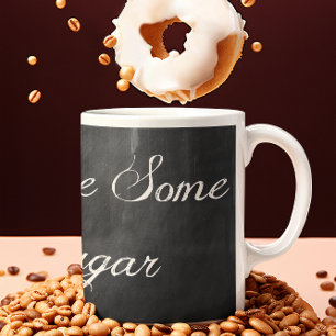 Gimme Lite socker ・ Black Chalkboard Jumbo Mugg