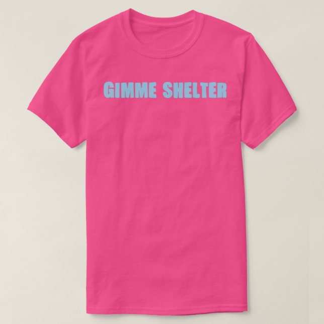 Gimme Shelter blue T Shirt (Design framsida)