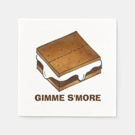 Gimme Smore Camp Picnic Campfire S'mores Foodie Pappersservett
