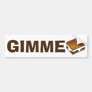 Gimme Smore Campfire S mres Smores Bumper Sticker Bildekal