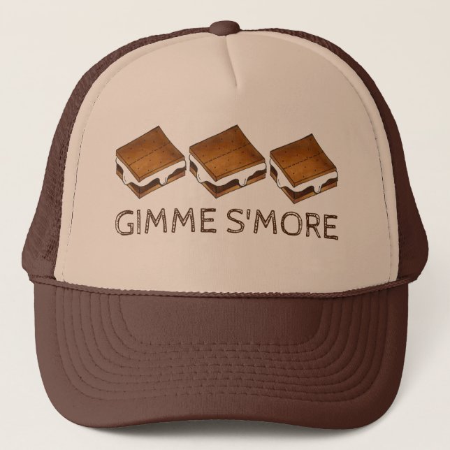 Gimme Smore Chocolate S mres Camping Campfire Keps (Framsida)