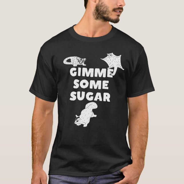 Gimme some Sugar Sugar Glider Graphic T Shirt (Framsida)
