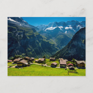 Gimmelwald i schweiziska Alpernor - Schweiz Vykort