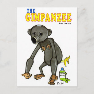 Gimpanzee Vykort
