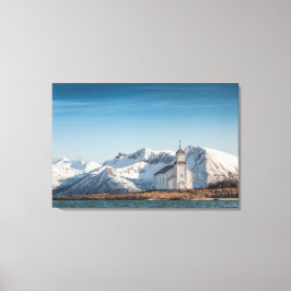 Gimsoy Church Lofoten Norge Canvastryck