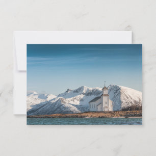 Gimsoy Church Lofoten Norge Card