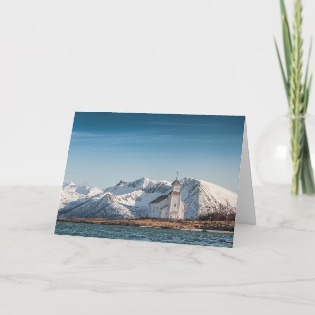 Gimsoy Church Lofoten Norge Kort (Framsida)