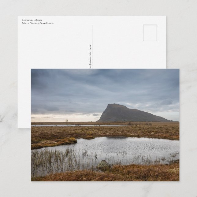 Gimsoy Lofoten Norge Vykort (Fram/baksida)