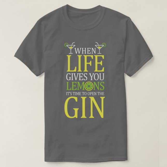 gin-alkohol party toniska t shirt (Design framsida)
