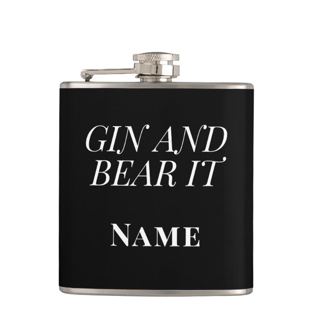 Gin and Bear It – Personalised Funny Gin Fickplunta (Framsidan)