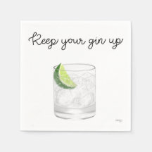 Gin Cocktail Servetter