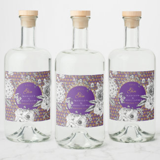 Gin Dotted bottle Spritflaskor Etikett