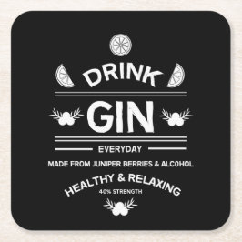 Gin-drickare | Älskar Gin | Hemdekor | Barer som s Underlägg Papper Kvadrat
