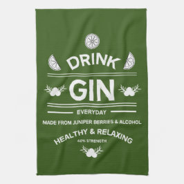 Gin Drinkers | Kärlek Gin | Hemdekret | Pub Servin Kökshandduk