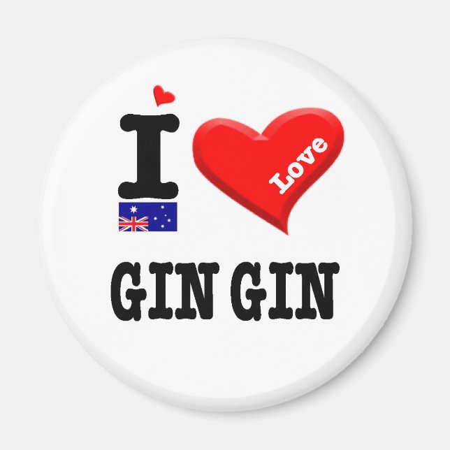 GIN GIN - I Kärlek Magnet (Framsidan)