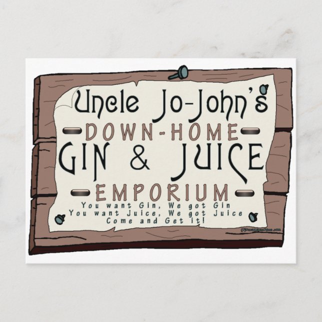 GIN & JUICE VYKORT (Framsida)