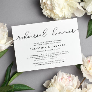 Gin Lane Rehearsal Dinner Invitation Inbjudningar