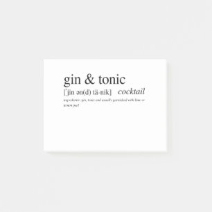 Gin och tenn post-it block