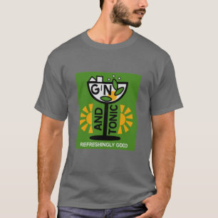 Gin- och tennkonst t shirt