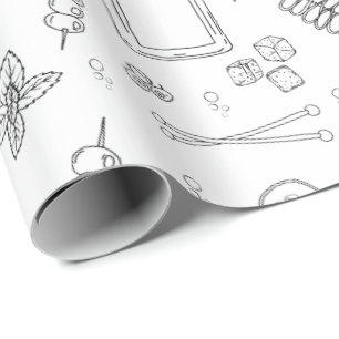 Gin och Tonic Gin Drickare Cocktailfest Presentpapper