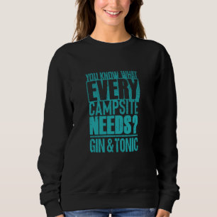 Gin och Tonic och Campingälskare u2013 Roligt Drin T Shirt