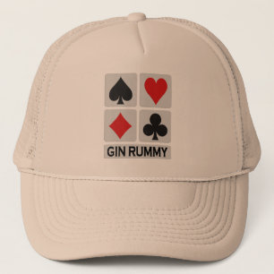 Gin Rummy hat - välj färg Keps