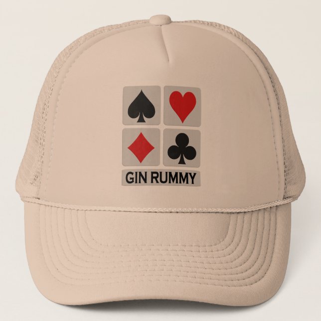 Gin Rummy hat - välj färg Keps (Framsida)