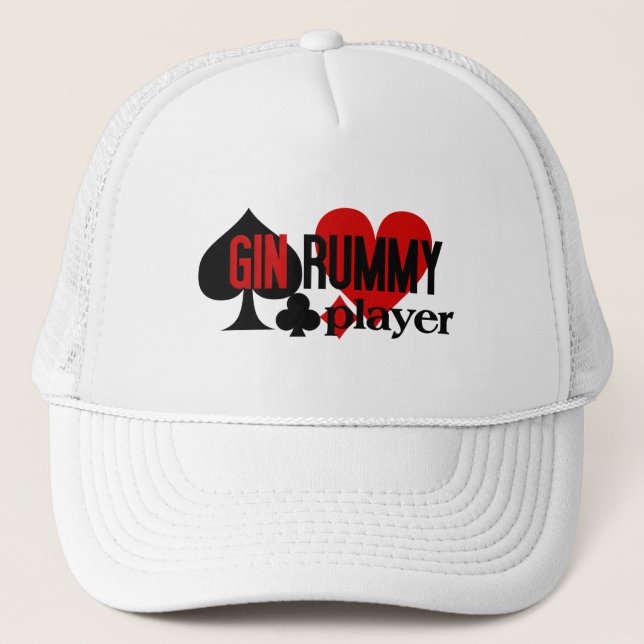 Gin Rummy Player hat Keps (Framsida)