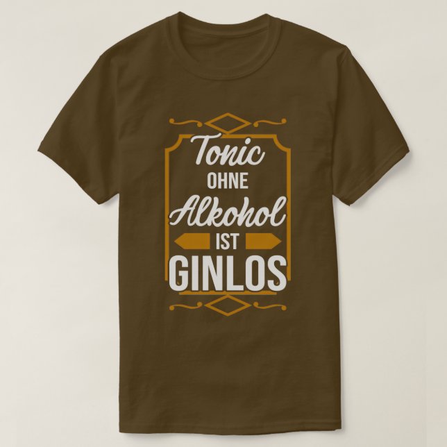 Gin sprit gin-cocktail t shirt (Design framsida)