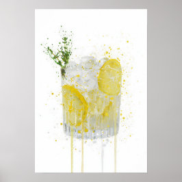 Gin & Tonic 'Citron och Timjan' Poster