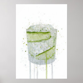 Gin & Tonic 'Cucumber' Poster