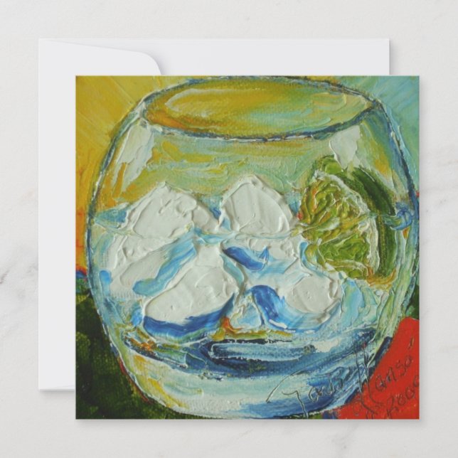 Gin tonisk inbjudan (Framsida)