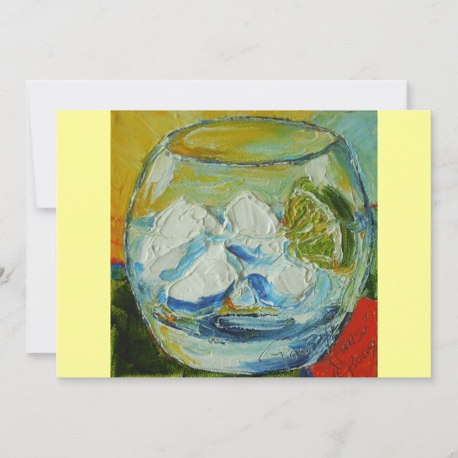 Gin tonisk inbjudan (Framsida)