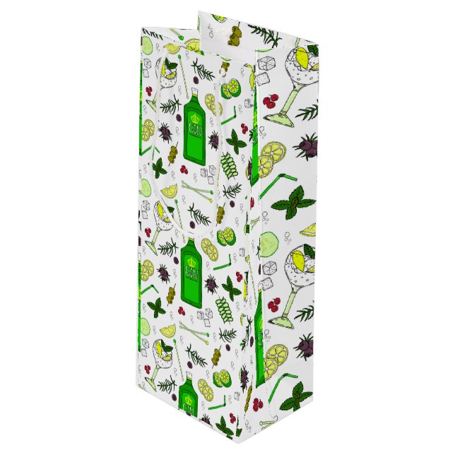 Ginälskare Gin Tonic Cocktailparty Flaskpåse (Framsidan Vinklad)