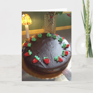 Ginas tårta helgkort