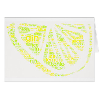 Gincitronskiva Hälsningskort