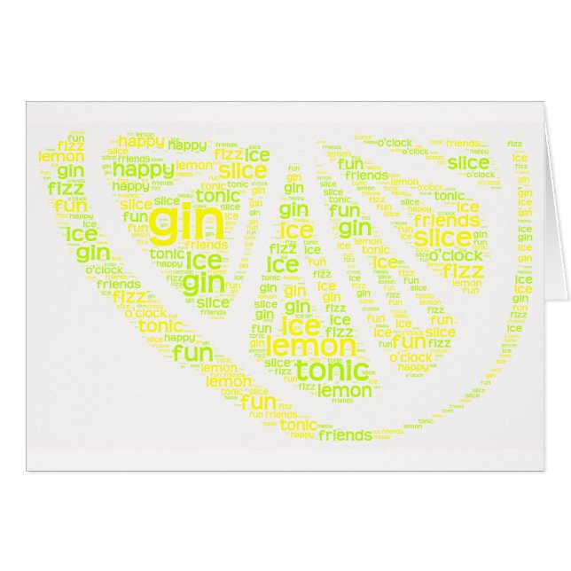 Gincitronskiva Hälsningskort (Framsidan Horizontal)