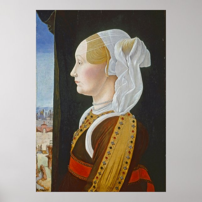 Gincra Bentivoglio, c. 1474-77 Poster (Framsidan)