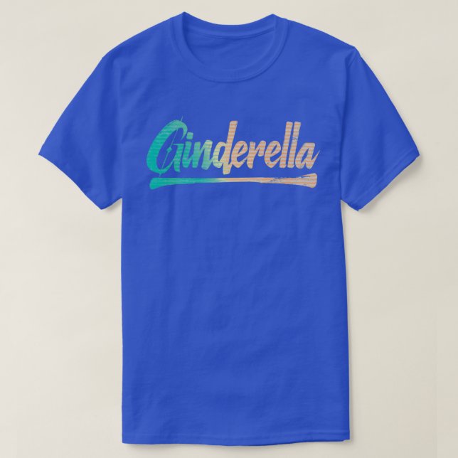 Ginderella Gin Cocktail Long Drink Älskare T Shirt (Design framsida)